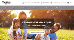 Desktop Screenshot of prestonspharmacy.com